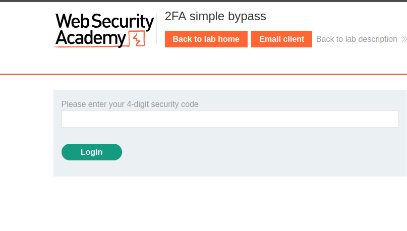 Field to enter 2FA code